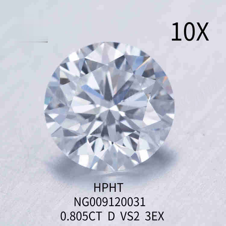 0.805carat D/VS2 made diamonds 3EX