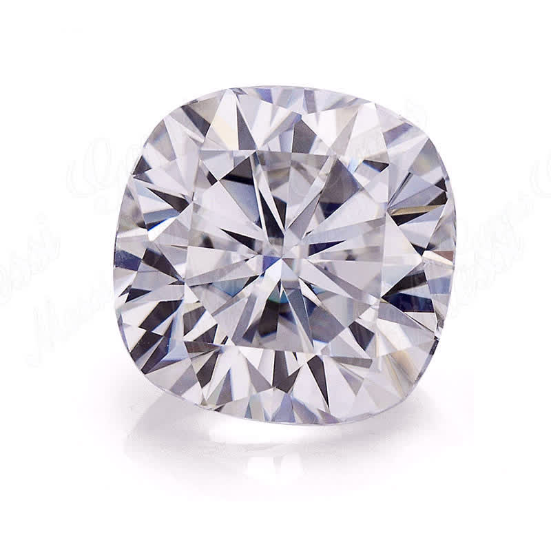 Factory price per carat 6*6mm color play or fire Cushion cut Moissanite