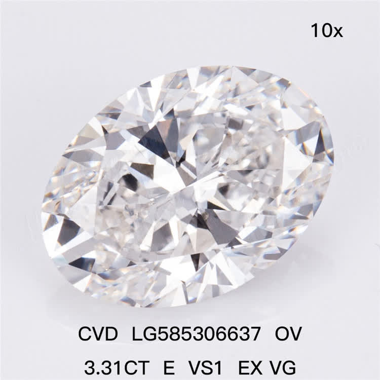 3.31CT E OV VS1 EX VG best diamond lab CVD