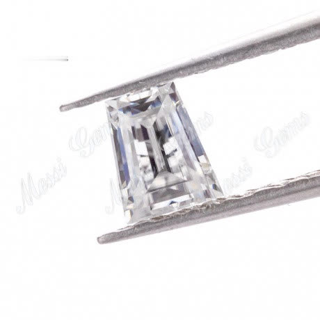 Loose Gemstones for White Moissanite Stone Tapp shape DEF Factory Wholesale Price