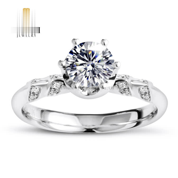 1 carat 18k custom wedding rings moissanite gold ring for girl - Buy 1 carat gold ring custom for girl, Moissanite Wedding Rings, moissanite wedding gold ring Product on Wuzhou Messi Gems Co.,LTD