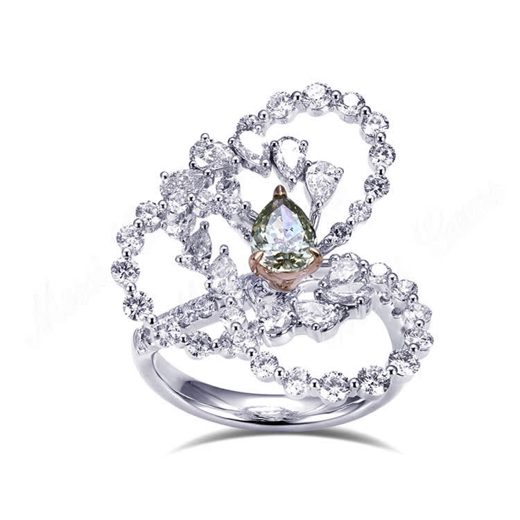Unveiling the Beauty of 1 carat Platinum Pear Engagement Rings Contemporary