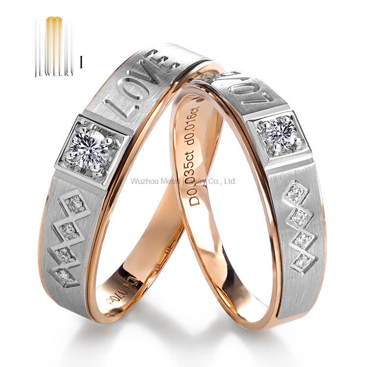 EX Lab grown diamond couple rings for engagement Wedding Rings for Couples