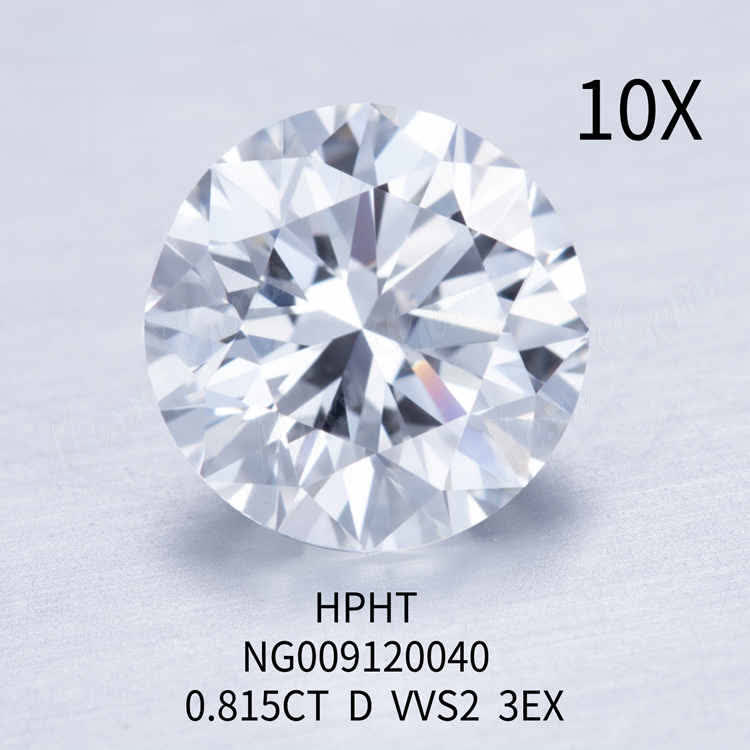0.815CT D white round lab created diamond VVS2 3EX - Buy 0.815CT white round lab diamond, 1 carat white loose lab diamond, 1 carat white lab created diamond Product on Wuzhou Messi Gems Co.,LTD