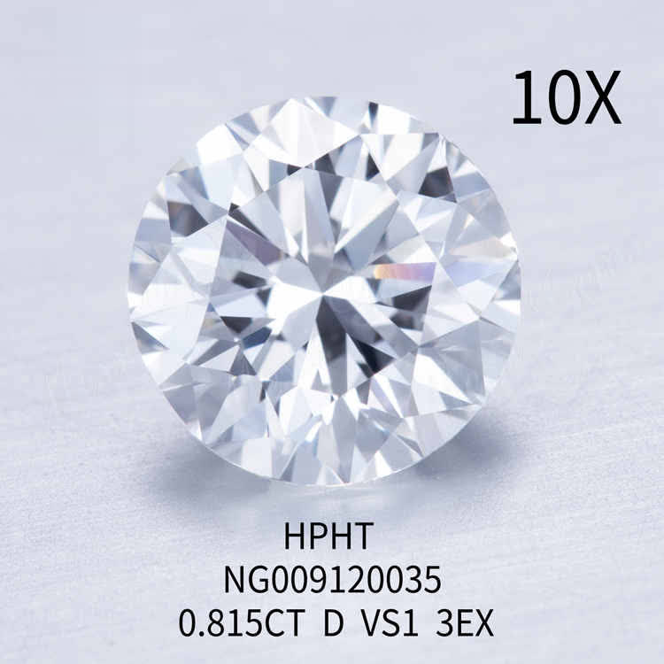 0.815carat D VS1 round lab created diamonds price 3EX Wuzhou Messi Gems Co.,LTD