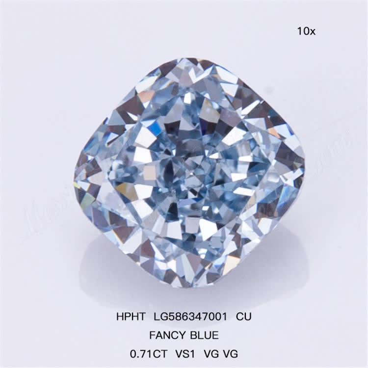 0.71CT VS1 VG VG CU FANCY BLUE The Blue Hpht Diamond