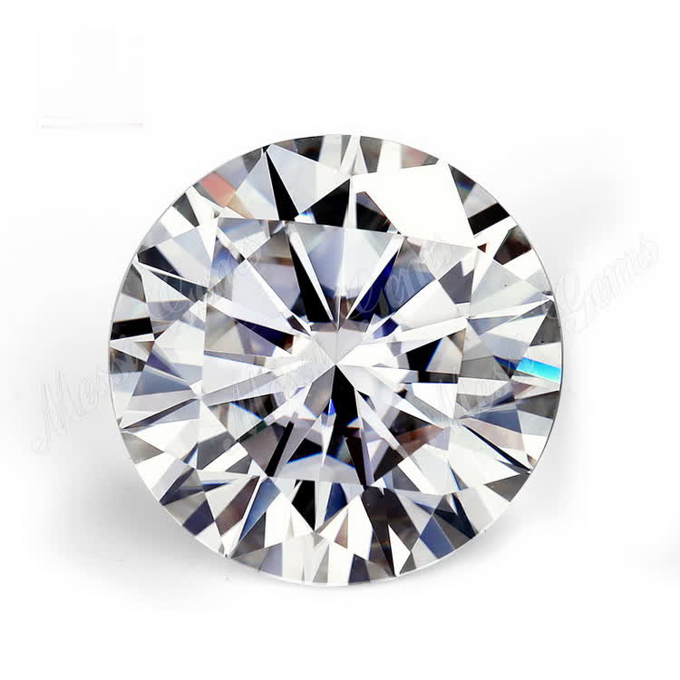 High Quality Loose gemstone price per carat 8mm DEFman made white round moissanite