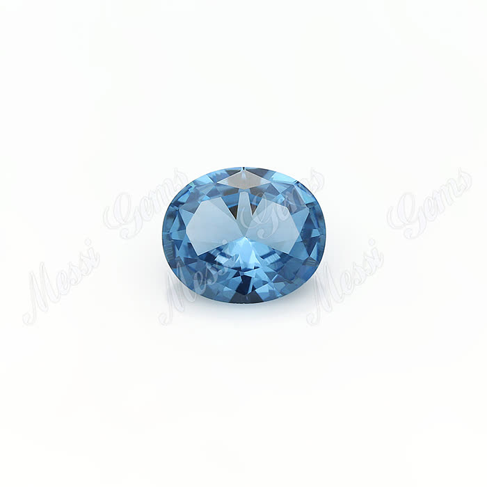 Synthetic 10x12mm oval cut 106# blue spinel stone synthetic spinel gemstones price