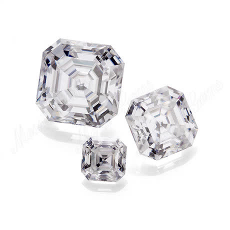 Loose gemstone Asscher cut Moissanite for Jewelry making price per carat