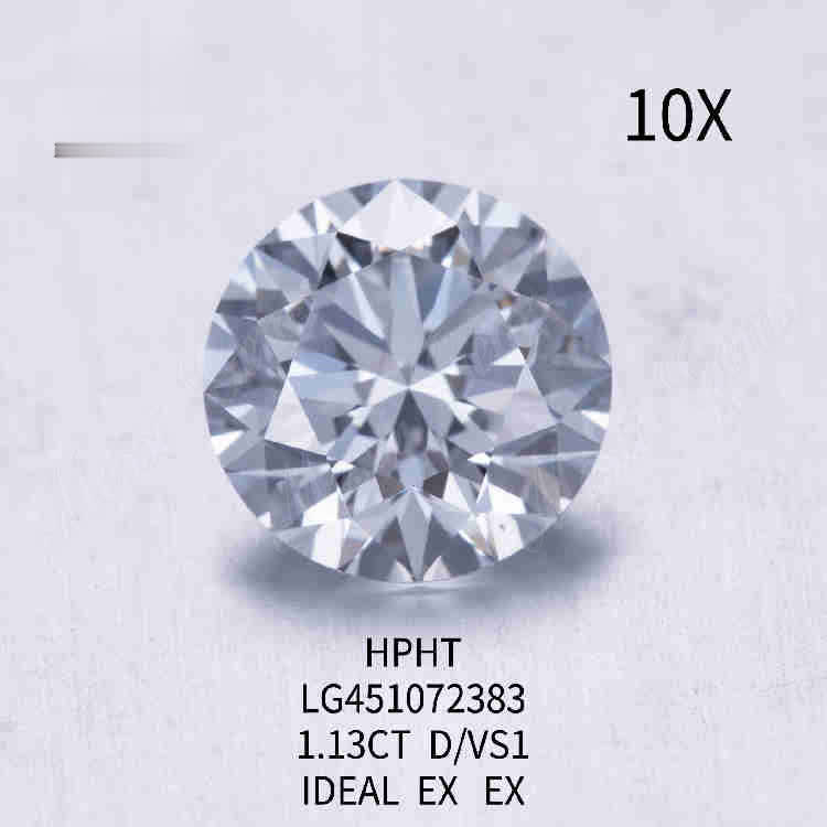 1.13ct D/VS1 RD loose lab grown diamond IDEAL - Buy 1.13ct lab grown diamond, 1ct lab grown diamond, 1ct loose lab grown diamond Product on Wuzhou Messi Gems Co.,LTD