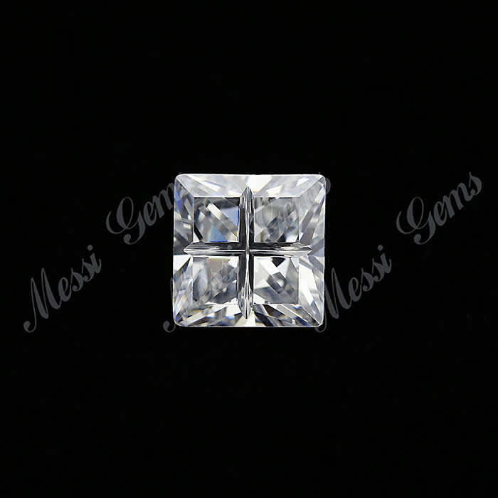 Loose White AAA Grade CZ Gemstone Beads Heat Resistant CZ Stone