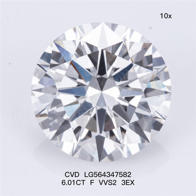 6.01CT F VVS2 3EX lab grown diamonds website CVD