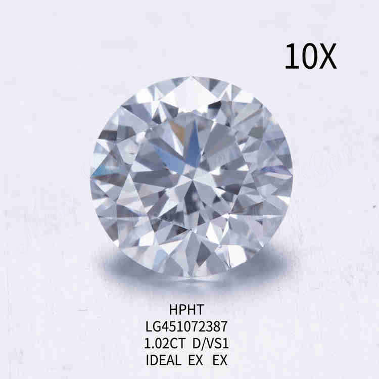 1.02ct D/VS1 RD lab grown diamond IDEAL - Buy 1.02ct lab grown diamond, 1ct lab grown diamond HPHT, 1ct loose lab grown diamond HPHT Product on Wuzhou Messi Gems Co.,LTD