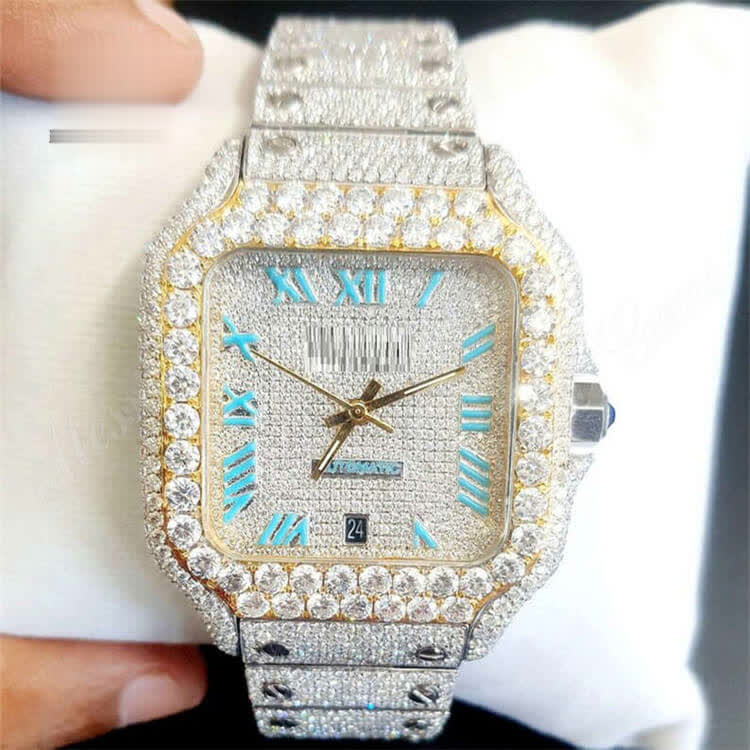 moissanite d color watches luxury moissanite watch for sale - Buy moissanite watches for sale, moissanite watch mens, moissanite watch Product on Wuzhou Messi Gems Co.,LTD