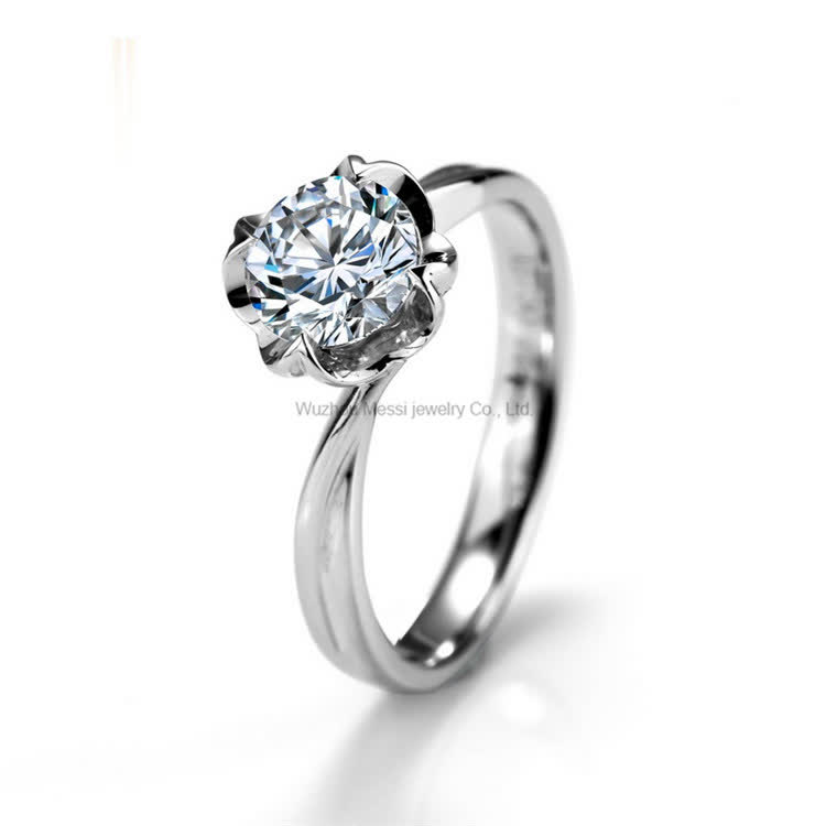 1 carat 14k 18k wedding rings moissanite gold ring custom - Buy 1 carat gold ring custom, 1 carat custom gold ring, moissanite wedding gold ring Product on Wuzhou Messi Gems Co.,LTD