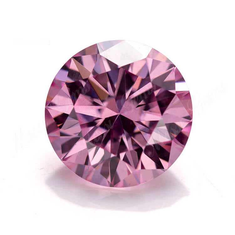 GRA Certificate Top quality 1Carat Wholesale Price pink Moisonite Round Shape gemstone for Jewelry - Buy pink loose moisanite, loose moissanite, rd moissanite stones Product on Wuzhou Messi Gems Co.,LTD