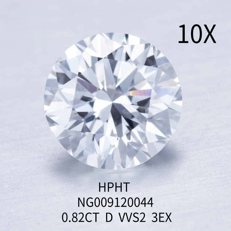 0.82CT Round D VVS2 3EX lab diamond factory price