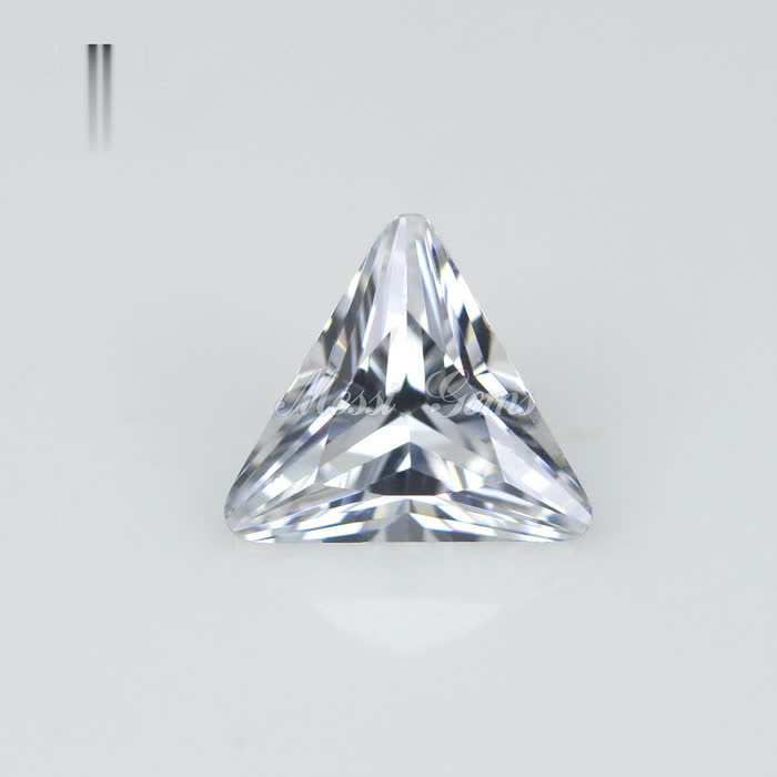 Wholesale Price Triangle Cut 6.5x6.5mm white Cubic Zirconia Loose CZ Stone
