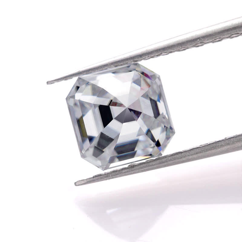 Loose diamond gems stones Asscher cut Moissanite for wedding ring