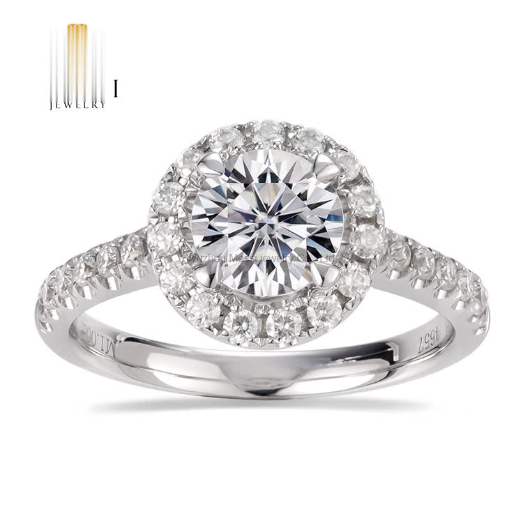 1.2 carat 18k wedding rings moissanite ring for women - Buy 1.2 carat gold ring for women, 1.2 custom gold ring, moissanite wedding gold ring Product on Wuzhou Messi Gems Co.,LTD