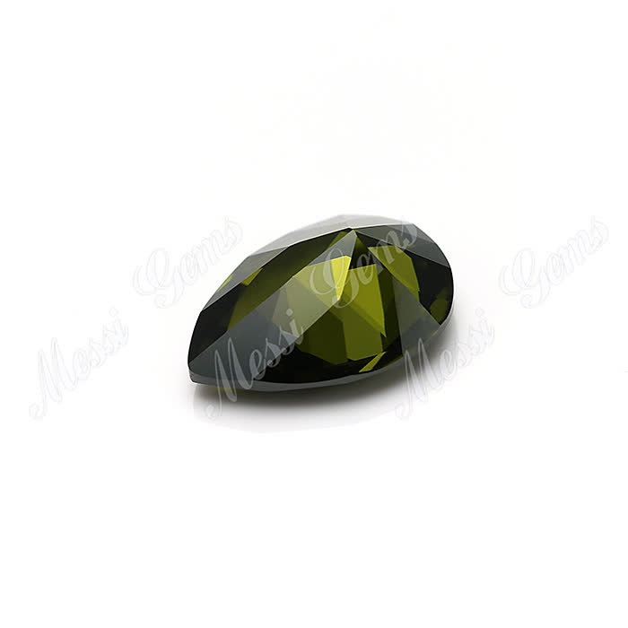 Pear cut 8x12mm Top quality Olive cubic zirconia in loose gemstones