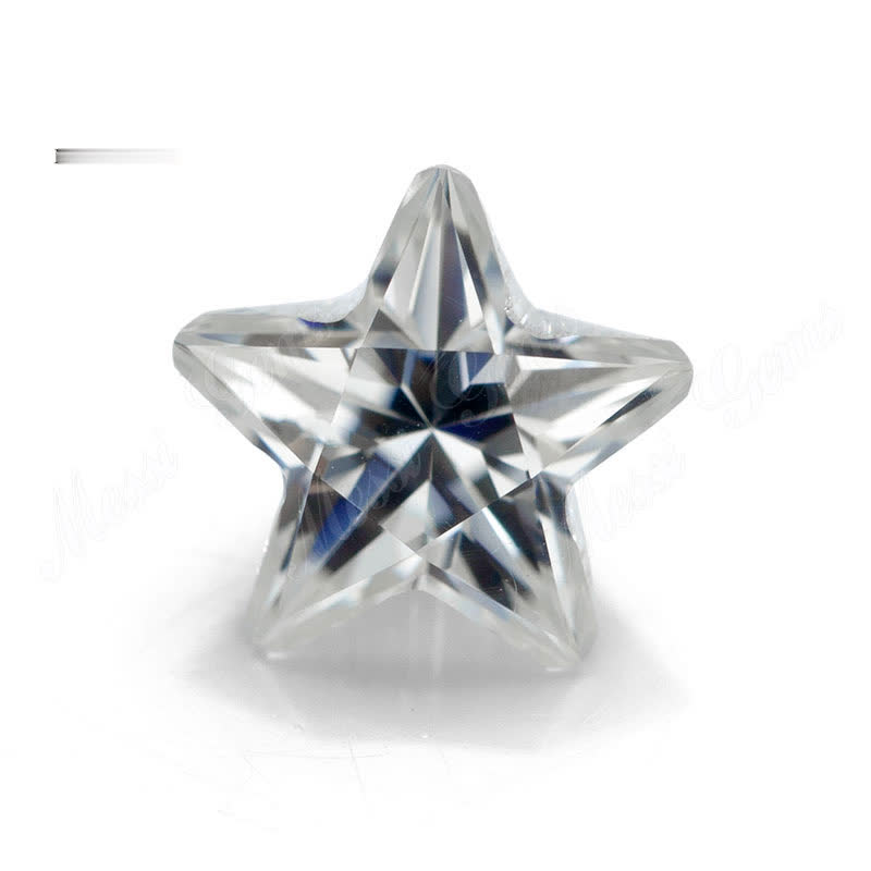 Wholesale fancy shape five-pointed star cut def color 1ct moissanites gemstone