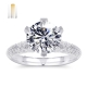2 carat white gold wedding custom fashion moissanite gold ring - Buy 2 carat gold ring, 2 carat gold jewelry, 2 carat real gold jewelry Product on Wuzhou Messi Gems Co.,LTD